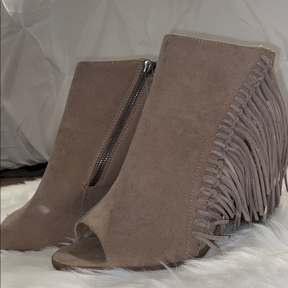 Rampage boho fringe booties